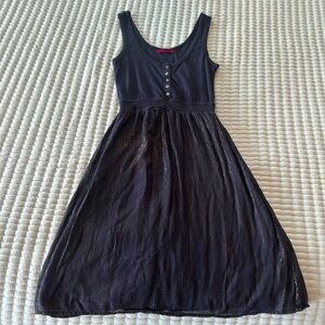 ‘Velvet’ navy blue dress
